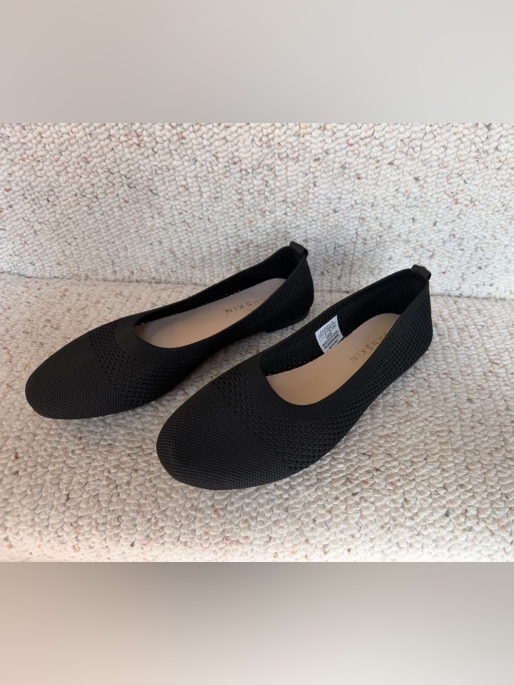 Danskin black ballet flats- size 7